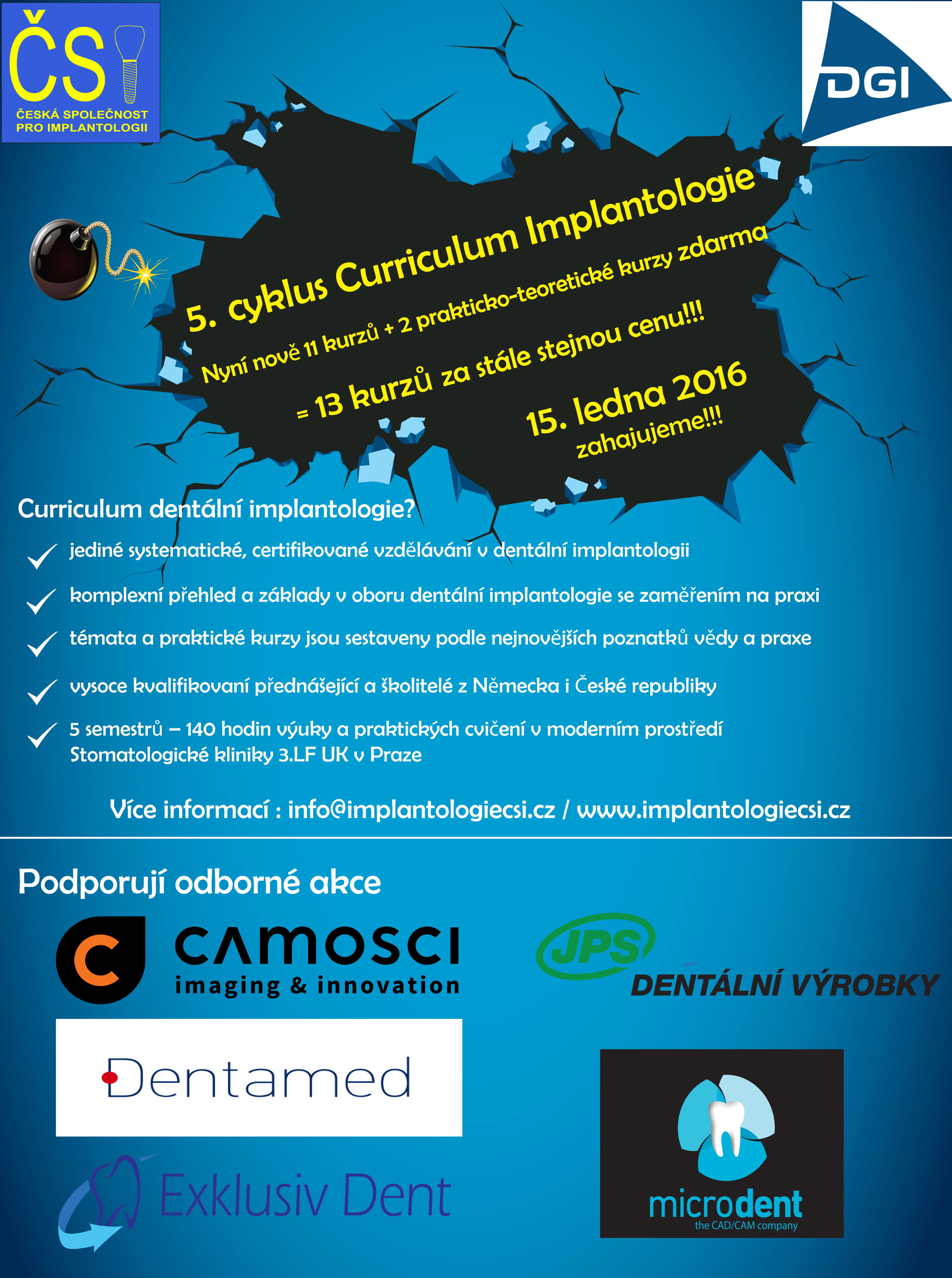 Curriculum Implantologie ČSI
